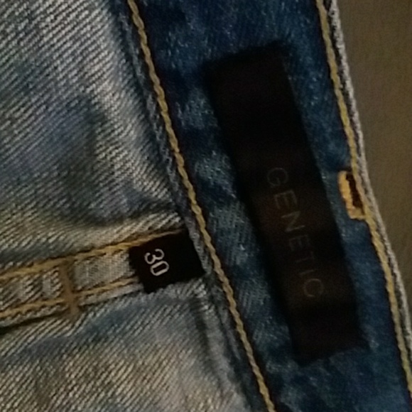 Genetic distressed rocker Mini jean skirt - Picture 3 of 4